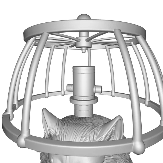 Mô hình Đèn Tượng Sói – Thiết kế 3D trang trí PBR (FBX, STL, USDZ, GLB) - Image 4