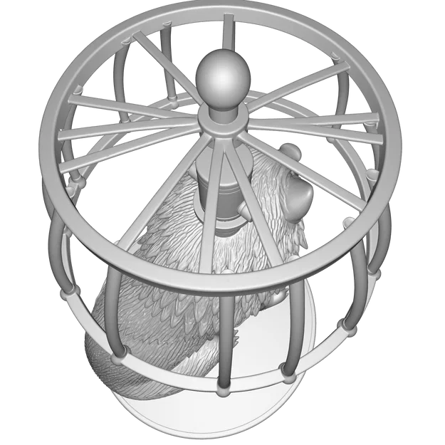 Mô hình Đèn Tượng Sói – Thiết kế 3D trang trí PBR (FBX, STL, USDZ, GLB) - Image 6