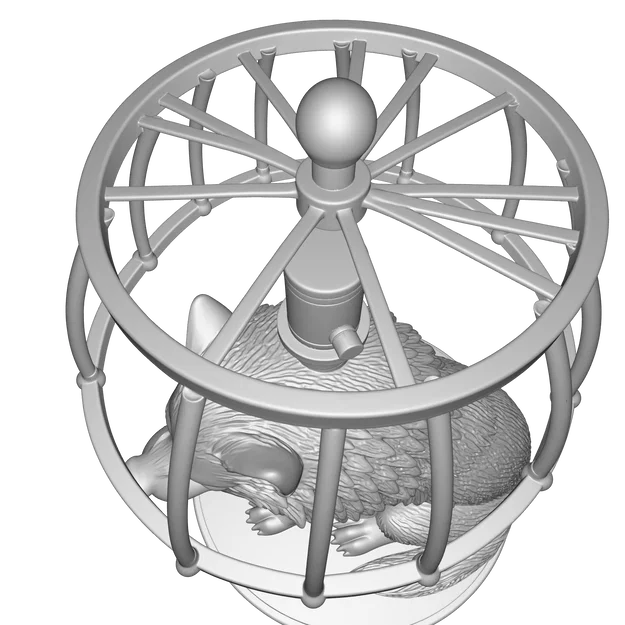 Mô hình Đèn Tượng Sói – Thiết kế 3D trang trí PBR (FBX, STL, USDZ, GLB) - Image 8