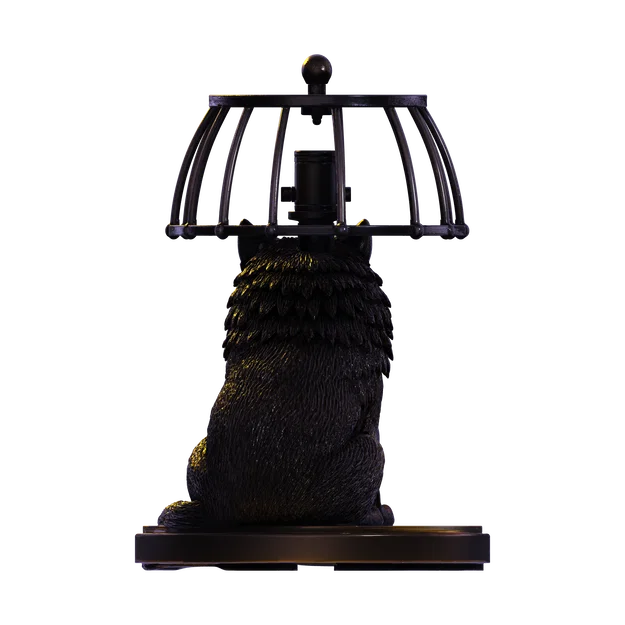 Mô hình Đèn Tượng Sói – Thiết kế 3D trang trí PBR (FBX, STL, USDZ, GLB) - Image 10