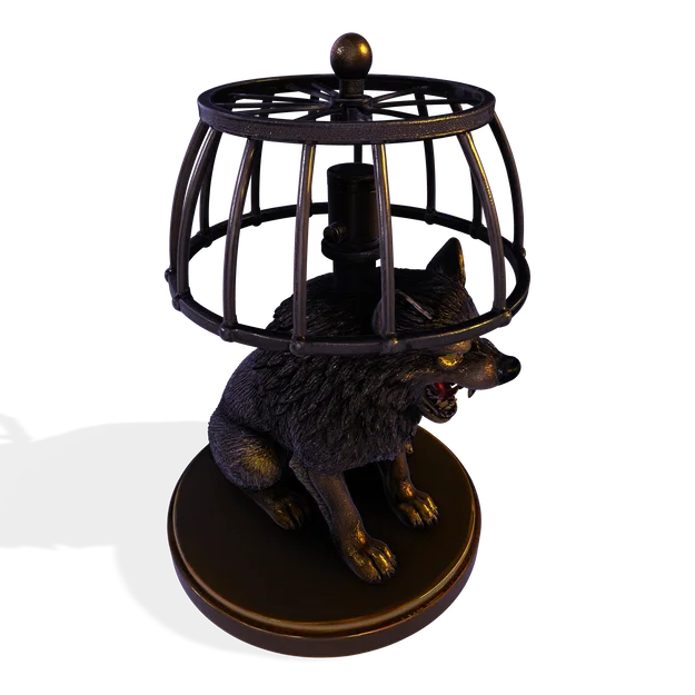 Mô hình Đèn Tượng Sói – Thiết kế 3D trang trí PBR (FBX, STL, USDZ, GLB) - Image 15