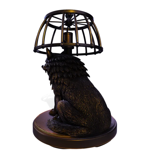 Mô hình Đèn Tượng Sói – Thiết kế 3D trang trí PBR (FBX, STL, USDZ, GLB) - Image 25