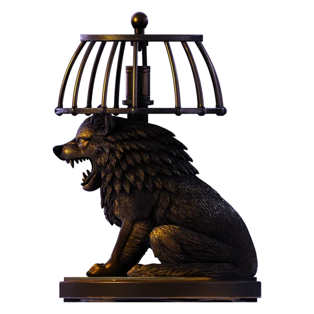 Mô hình Đèn Tượng Sói – Thiết kế 3D trang trí PBR (FBX, STL, USDZ, GLB) - Image 28