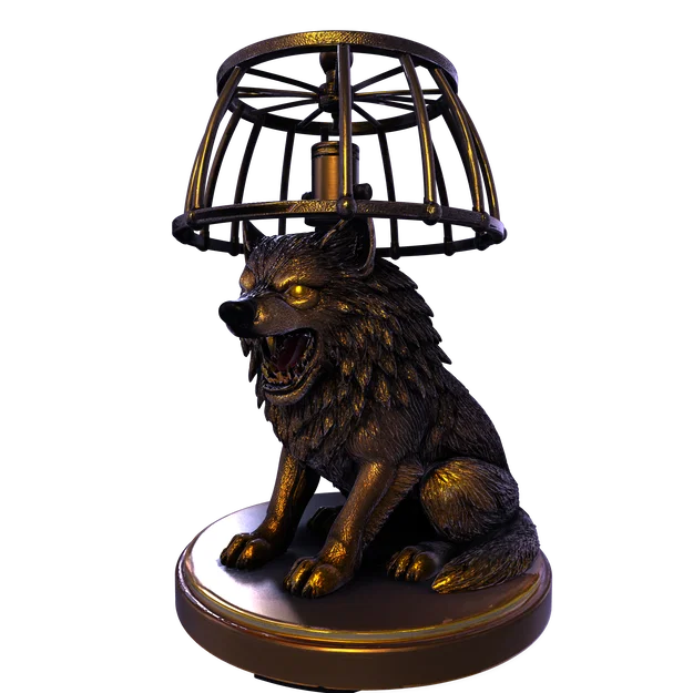 Mô hình Đèn Tượng Sói – Thiết kế 3D trang trí PBR (FBX, STL, USDZ, GLB) - Image 30
