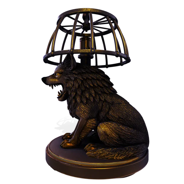 Mô hình Đèn Tượng Sói – Thiết kế 3D trang trí PBR (FBX, STL, USDZ, GLB) - Image 31