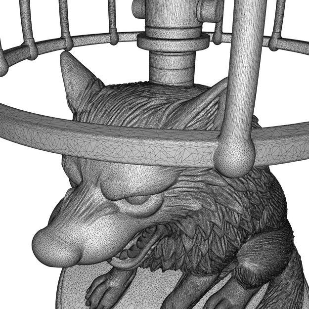 Mô hình Đèn Tượng Sói – Thiết kế 3D trang trí PBR (FBX, STL, USDZ, GLB) - Image 34