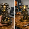 Mô hình Đèn Tượng Sói – Thiết kế 3D trang trí PBR (FBX, STL, USDZ, GLB) - Thumbnail 36