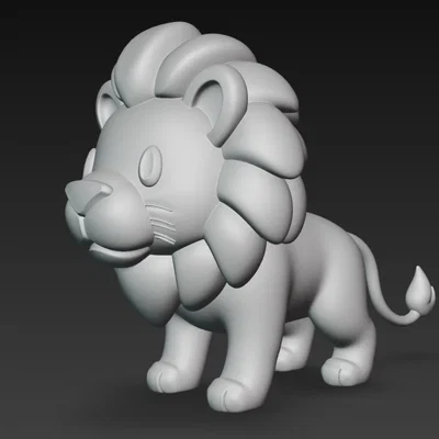 Mô hình chú sư tử hoạt hình 3D đáng yêu cho máy in FDM