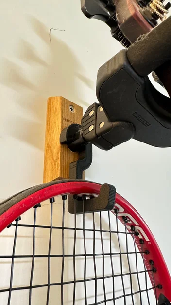 Móc treo vợt tennis cho giá treo đàn Hercules - Phụ kiện 3D tiện ích - Image 1