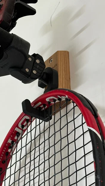 Móc treo vợt tennis cho giá treo đàn Hercules - Phụ kiện 3D tiện ích - Image 2