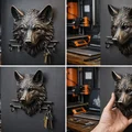 Móc Treo Tường Hình Đầu Sói – Mô Hình 3D Trang Trí & Đa Năng (FBX, STL, USDZ, GLB) - Thumbnail 1