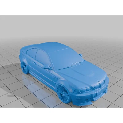 Mô hình 3D xe ô tô BMW M3 E46 chất lượng cao