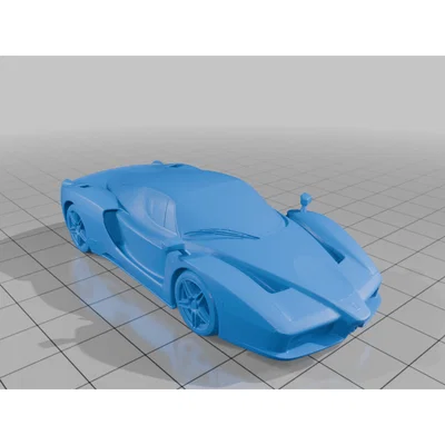 Mô hình siêu xe Ferrari Enzo 3D chi tiết cực đẹp