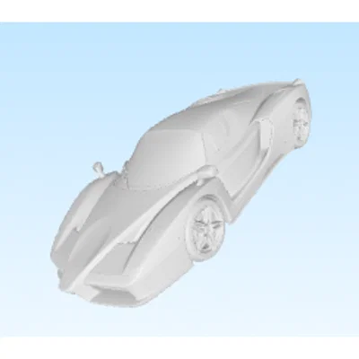 Mô hình siêu xe Ferrari Enzo 3D chi tiết cực đẹp