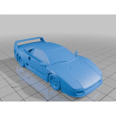 Mô hình siêu xe Ferrari F40 in 3D ấn tượng - Tải file STL miễn phí