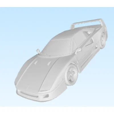Mô hình siêu xe Ferrari F40 in 3D ấn tượng - Tải file STL miễn phí