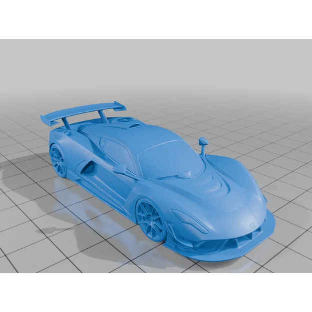 Mô hình siêu xe Hennessey Venom F5 in 3D sắc nét - Image 1