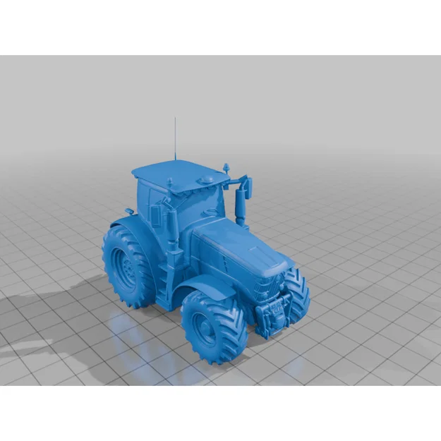 Mô hình 3D máy cày John Deere 6215R sắc nét cho người đam mê - Image 1