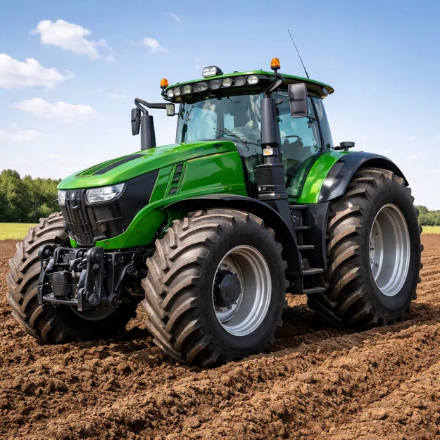 Mô hình 3D máy cày John Deere 6215R sắc nét cho người đam mê - Image 2