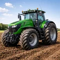 Mô hình 3D máy cày John Deere 6215R sắc nét cho người đam mê - Thumbnail 2