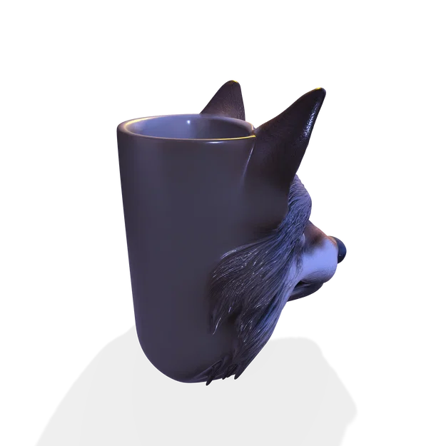 Mô hình cốc đầu Sói 3D – Đồ dùng gốm nghệ thuật (OBJ, STL, FBX, GLTF, BLEND, DAE, PLY, 3MF) - Image 8