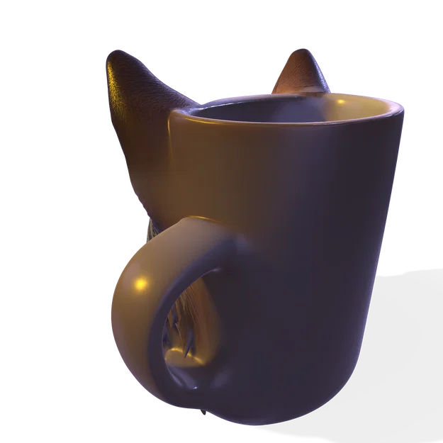 Mô hình cốc đầu Sói 3D – Đồ dùng gốm nghệ thuật (OBJ, STL, FBX, GLTF, BLEND, DAE, PLY, 3MF) - Image 11