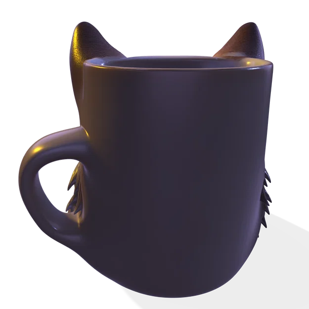 Mô hình cốc đầu Sói 3D – Đồ dùng gốm nghệ thuật (OBJ, STL, FBX, GLTF, BLEND, DAE, PLY, 3MF) - Image 15