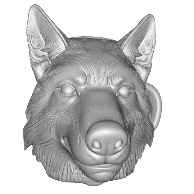 Mô hình cốc đầu Sói 3D – Đồ dùng gốm nghệ thuật (OBJ, STL, FBX, GLTF, BLEND, DAE, PLY, 3MF) - Image 16