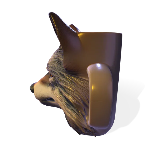 Mô hình cốc đầu Sói 3D – Đồ dùng gốm nghệ thuật (OBJ, STL, FBX, GLTF, BLEND, DAE, PLY, 3MF) - Image 17