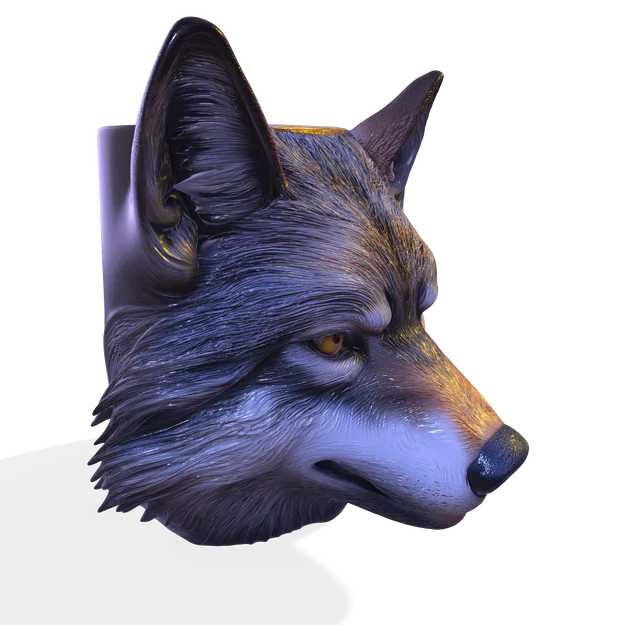 Mô hình cốc đầu Sói 3D – Đồ dùng gốm nghệ thuật (OBJ, STL, FBX, GLTF, BLEND, DAE, PLY, 3MF) - Image 27