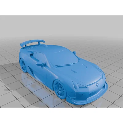 Mô hình siêu xe Lexus LFA - File STL in 3D chi tiết cao
