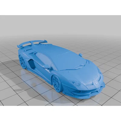 Mô hình Lamborghini Aventador SVJ in 3D