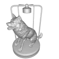 Đèn Điêu Khắc Hình Sói – Mô Hình 3D PBR Trang Trí & Công Năng (FBX, STL, USDZ, GLB) - Thumbnail 2