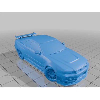 Mô hình 3D Nissan GTR R34 - Tối ưu cho in ấn chất lượng cao