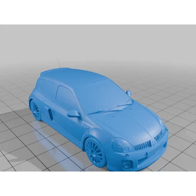 Mô hình 3D Renault Clio V6 - Đồ trang trí độc đáo cho tín đồ xe hơi