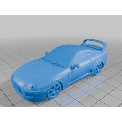 Mô hình 3D xe Toyota Supra MK4 chi tiết để trang trí