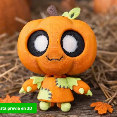 Mô hình 3D Chibi Gourdy từ Dandy's World cực kỳ đáng yêu