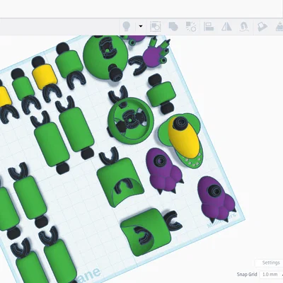 Mô hình Monty Gator toy in 3D: Hướng dẫn lắp ráp chi tiết