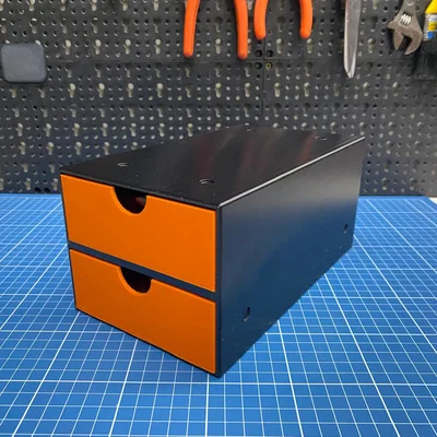 Hộp đựng đồ đa năng 2 ngăn nhỏ in 3D tiện lợi