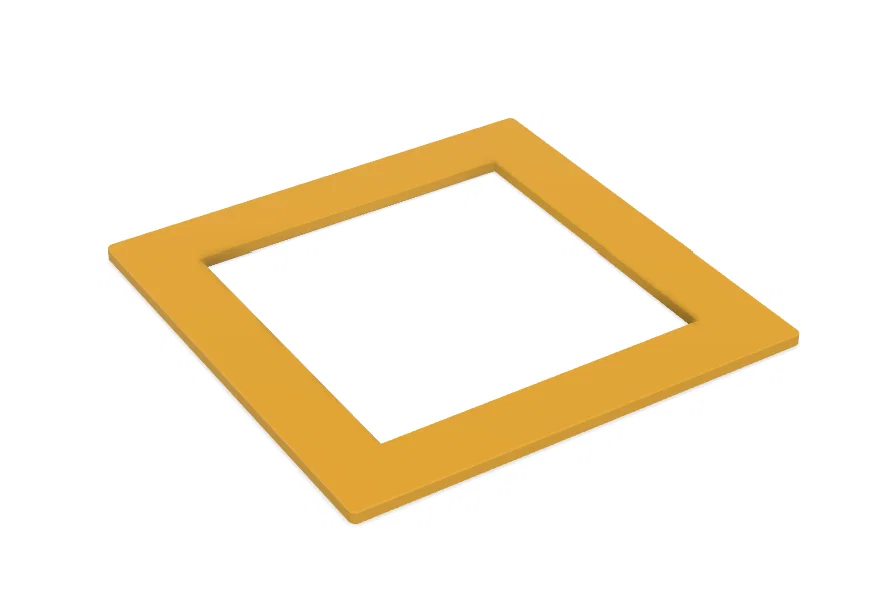 Khung hình vuông phẳng tối giản (Just a Square with a hole) - Image 1