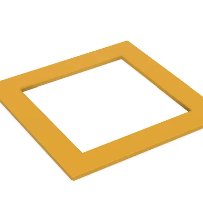 Khung hình vuông phẳng tối giản (Just a Square with a hole)