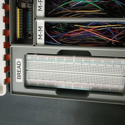 Giá đỡ Breadboard Gridfinity – 4 tấm 830 lỗ (5x2x6)