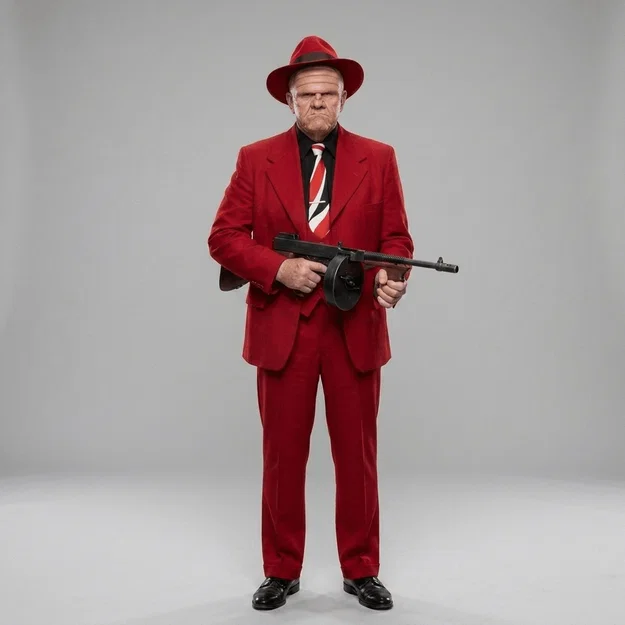 Mô hình 3D nhân vật Pat Patton - Dick Tracy (1990) - Image 1