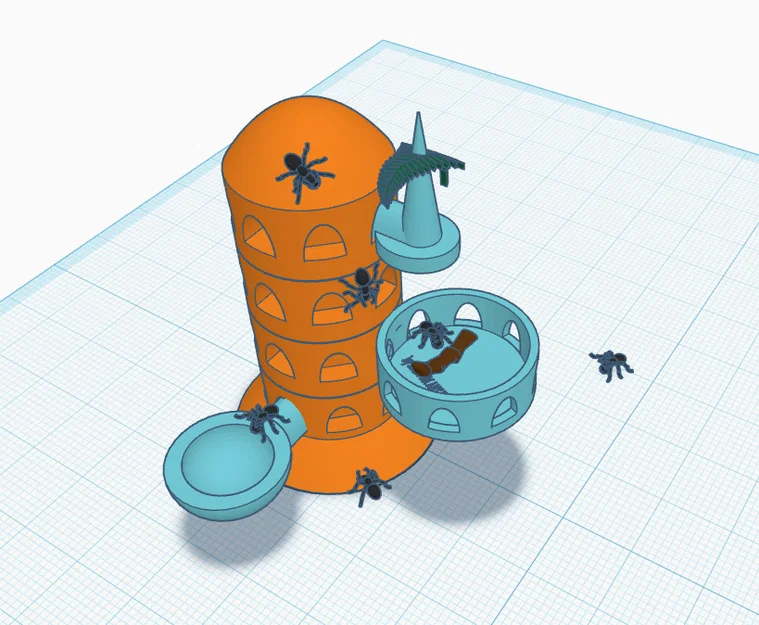 Tháp cho kiến ăn mô-đun (Ant feeding tower modular) - In 3D sáng tạo - Image 1
