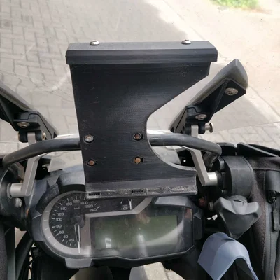 Ngàm gắn Ulefone Armor Pad Pro lên thanh GPS cho xe BMW GS