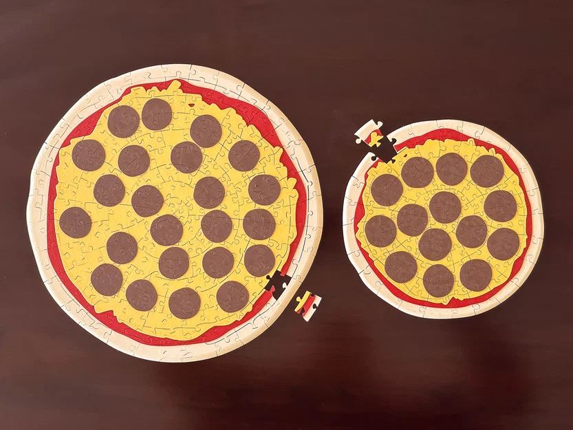 Bộ xếp hình Pizza Jigsaw Puzzles - Image 1