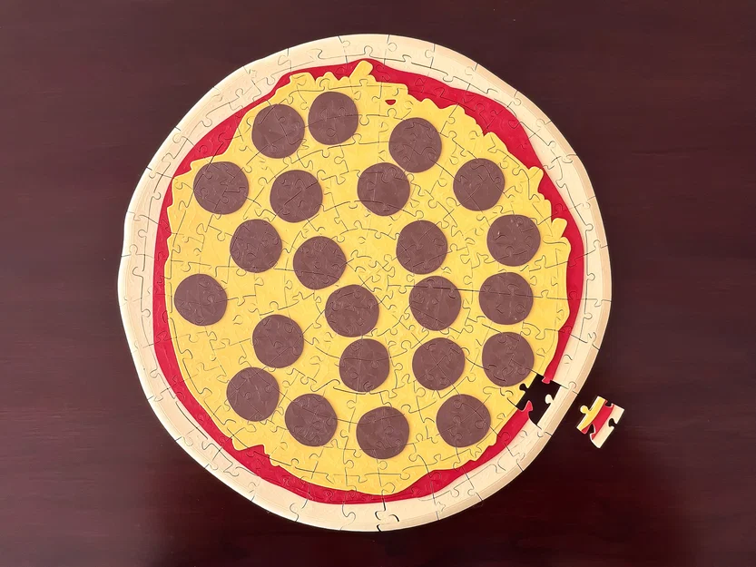 Bộ xếp hình Pizza Jigsaw Puzzles - Image 2