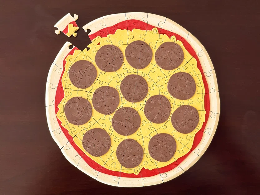 Bộ xếp hình Pizza Jigsaw Puzzles - Image 4