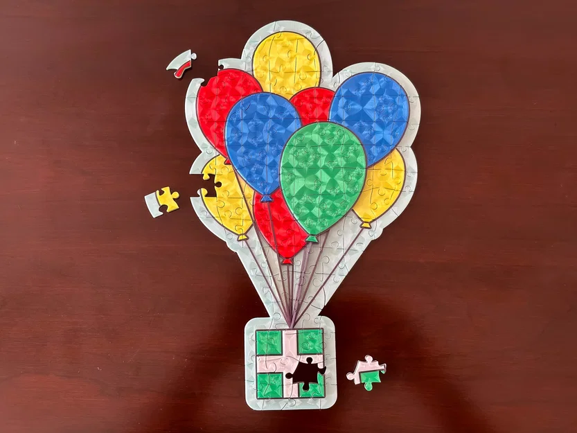 Bộ thiết kế Puzzle kèm các mẫu Puzzle Bóng bay - Image 1