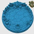 Đế trưng bày mô hình (Miniature Base) chủ đề hang ổ Orc cho RPG - Thumbnail 2